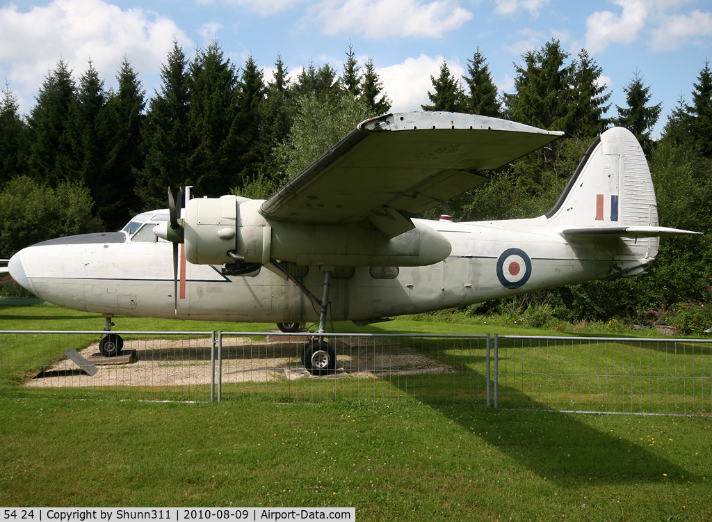 54 24, Hunting Percival P-66 Pembroke C54 C/N PAC/66/1016, Preserved @ Hermeskeil Museum in RAF c/s...