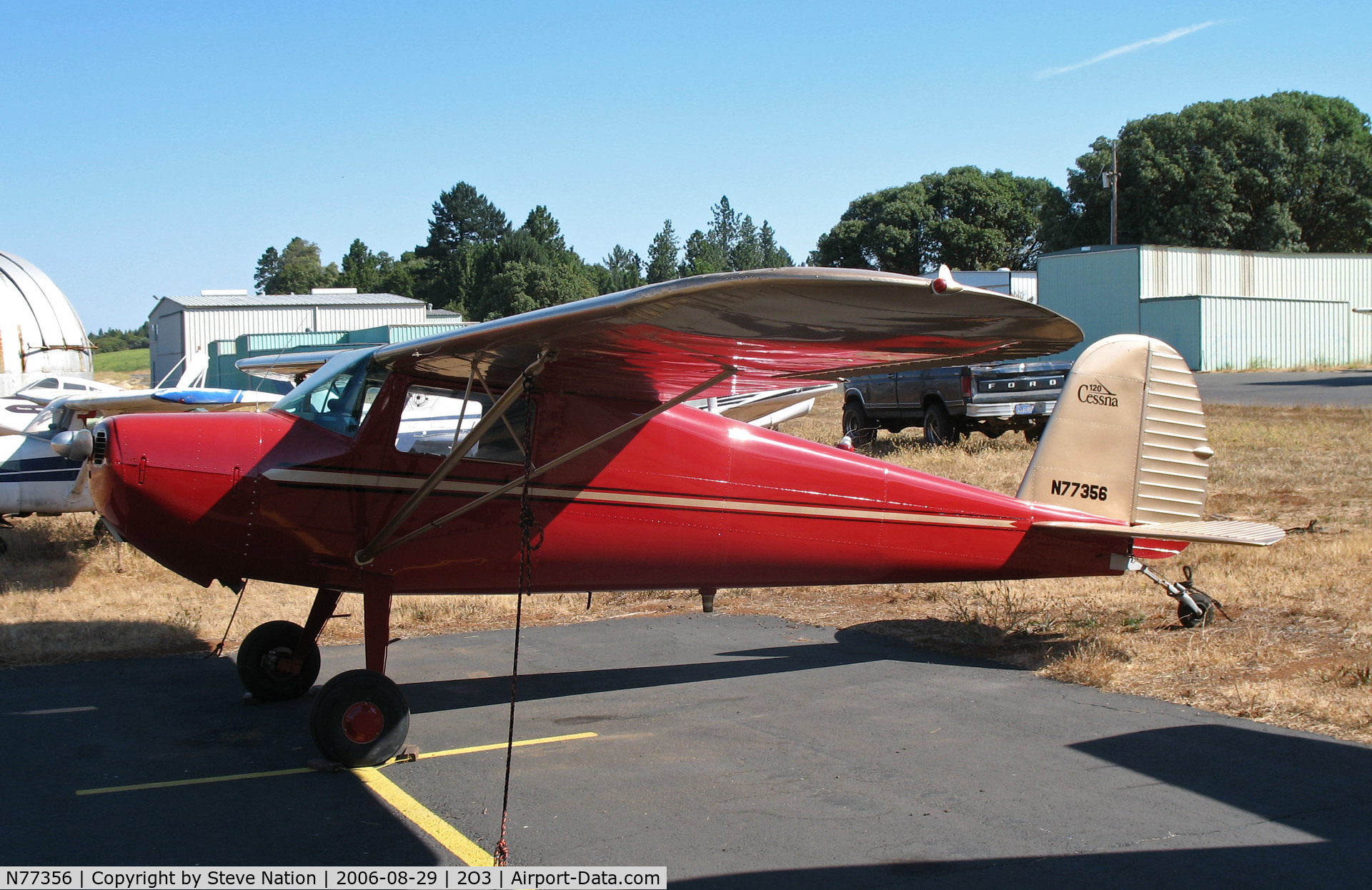 N77356, 1946 Cessna 120 C/N 11797, Locally-based 1946 Cessna 120 @ Parrett Field, Angwin, CA