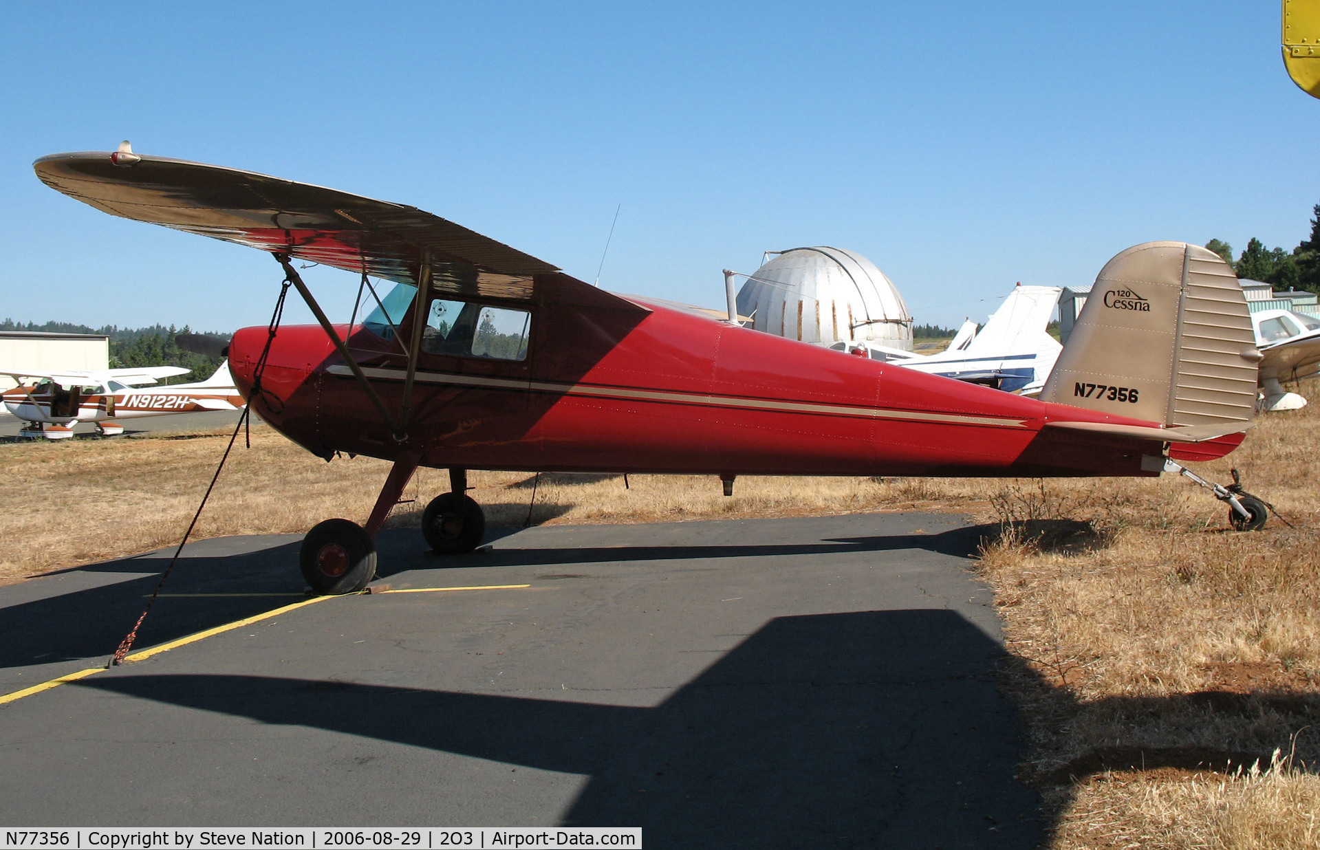 N77356, 1946 Cessna 120 C/N 11797, Locally-based 1946 Cessna 120 @ Parrett Field, Angwin, CA