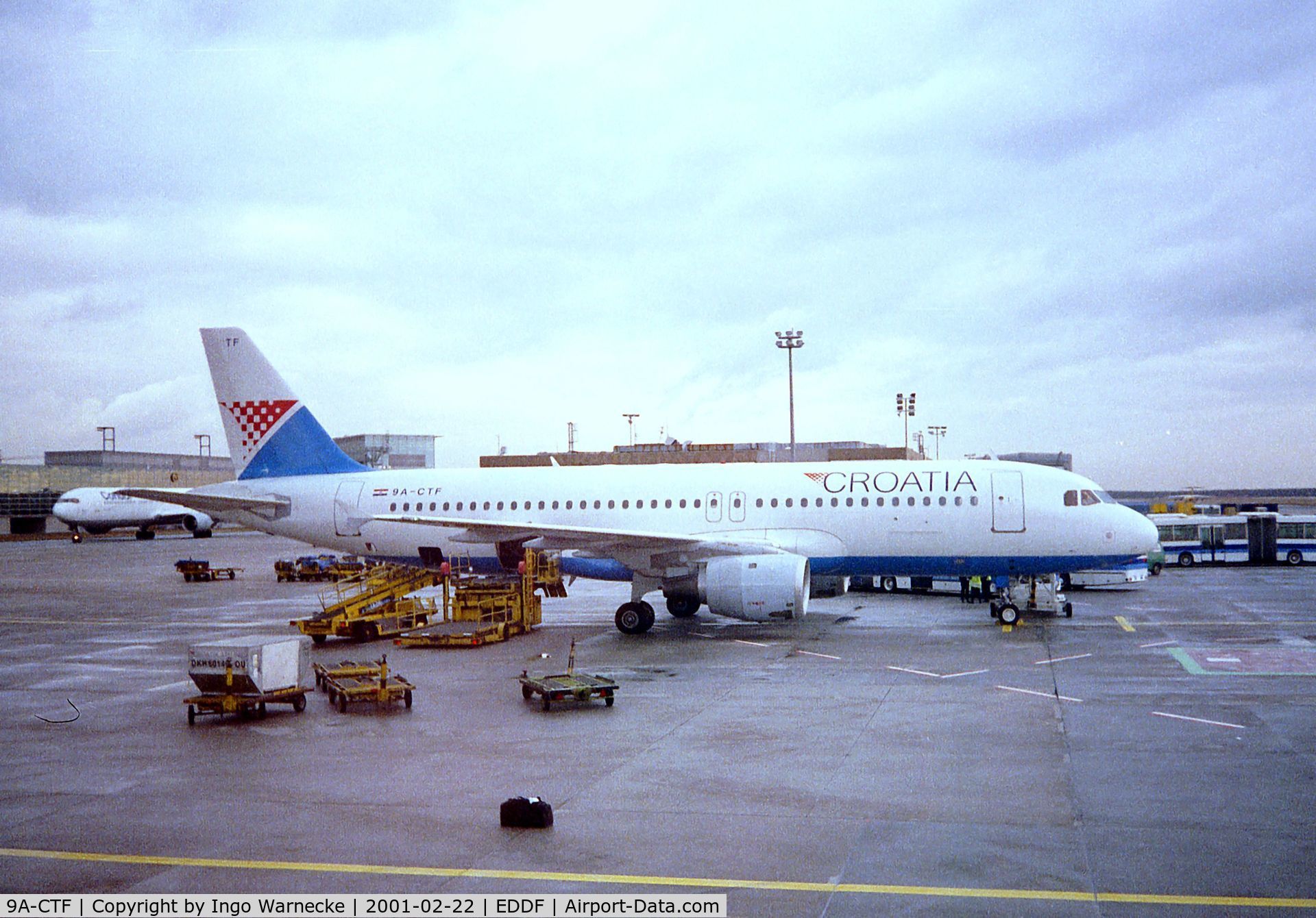 9A-CTF, 1991 Airbus A320-211 C/N 258, Airbus A320-211 of CROATIA at Frankfurt/Main international airport