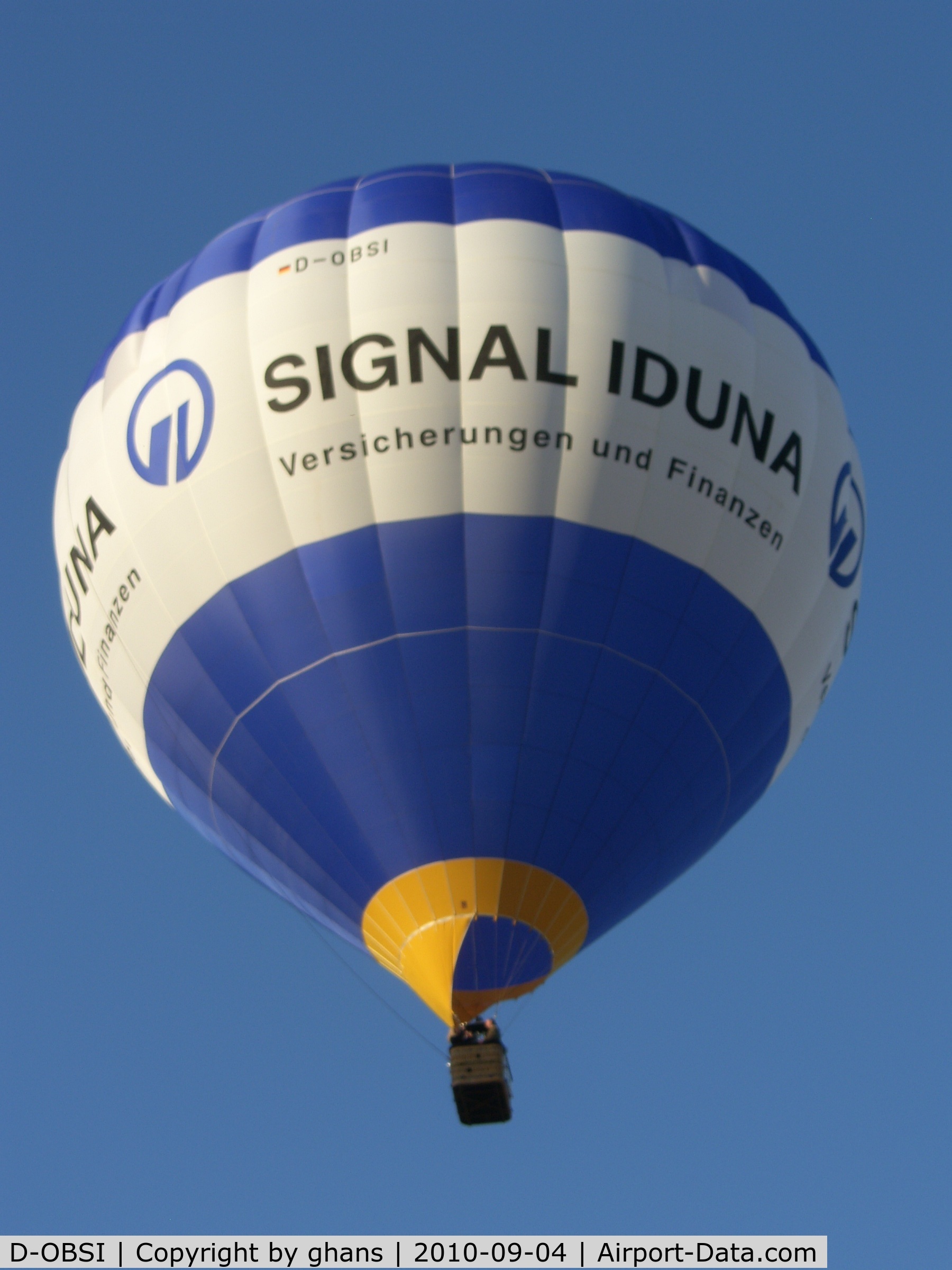 D-OBSI, Lindstrand Balloons Ltd LBL 180 C/N 1274, WIM 2010