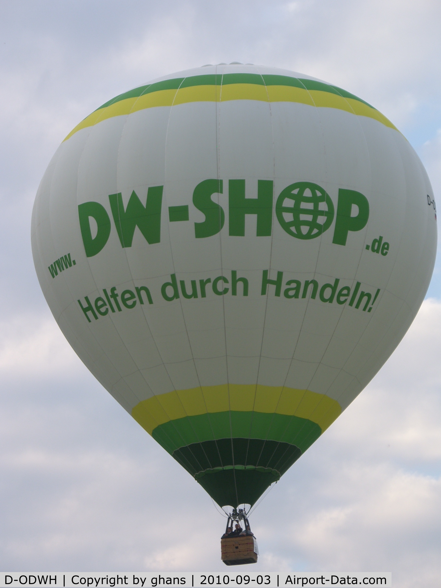 D-ODWH, 2008 Schroeder Fire Balloons G34/24 C/N 1337, WIM 2010