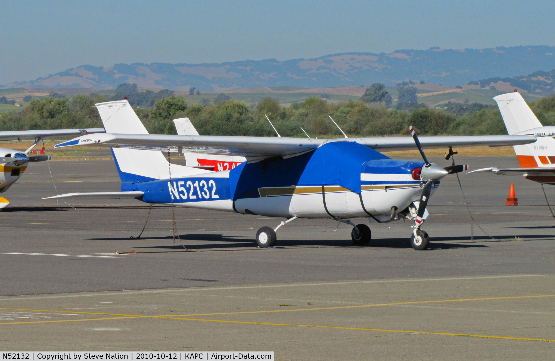 N52132, 1977 Cessna 177RG Cardinal C/N 177RG1174, Cessna 177RG with canopy cover visiting @ Napa County Airport, CA