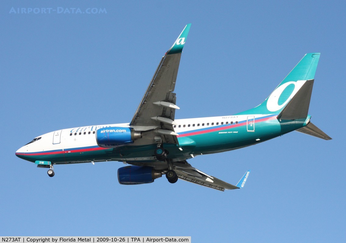 N273AT, 2005 Boeing 737-76N C/N 32662, Air Tran 737