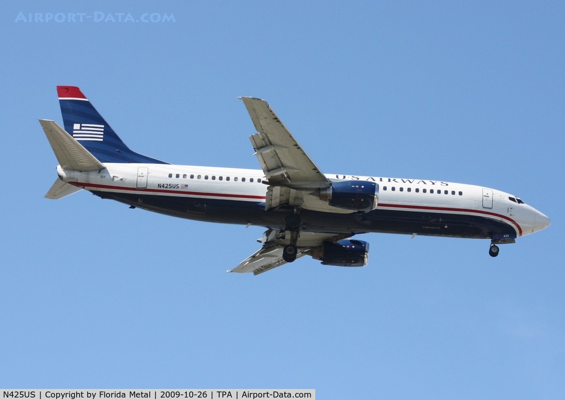 N425US, 1989 Boeing 737-401 C/N 23992, US Airways 737-400