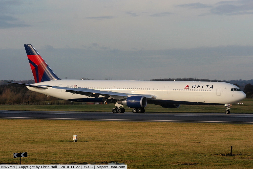 N827MH, 2001 Boeing 767-432/ER C/N 29705, Delta B767 just landed on RW05R