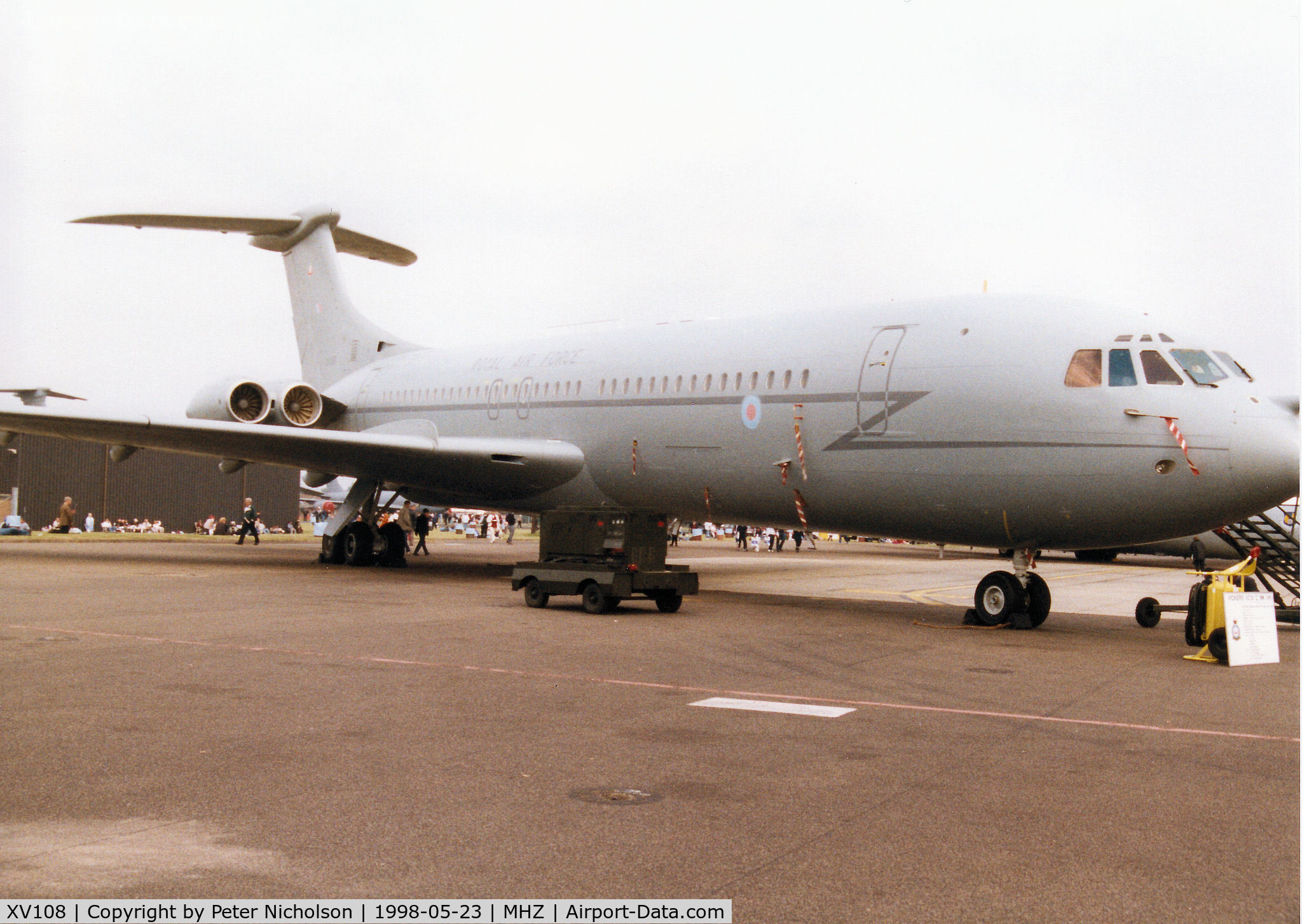 XV108, 1968 Vickers VC10 C.1K C/N 838, VC-10 C.1K of 10 Squadron at RAF Brize Norton on display at the 1998 RAF Mildenhall Air Fete.
