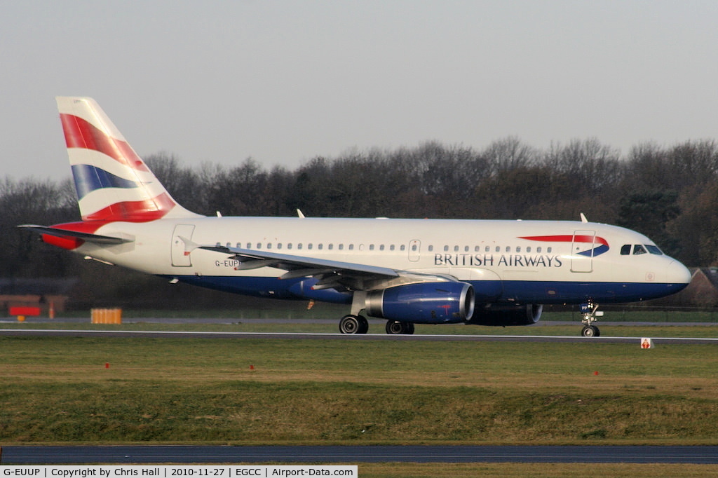 G-EUUP, 2003 Airbus A320-232 C/N 2038, British Airways A320 departing from RW05L