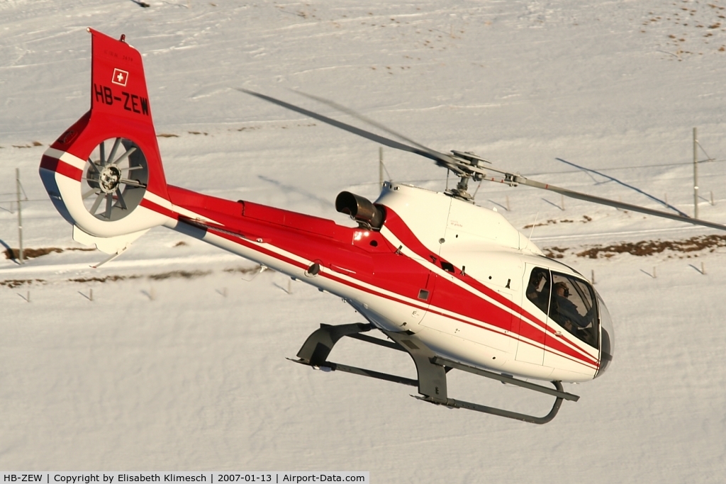 HB-ZEW, 2002 Eurocopter EC-130B-4 (AS-350B-4) C/N 3659, at Lauberhorn