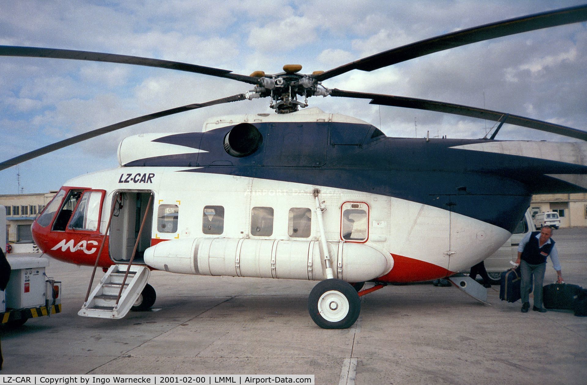LZ-CAR, Mil Mi-8P Hip C/N 8606, Mil Mi-8P HIP operated for Malta Aircharter at Luqa international airport