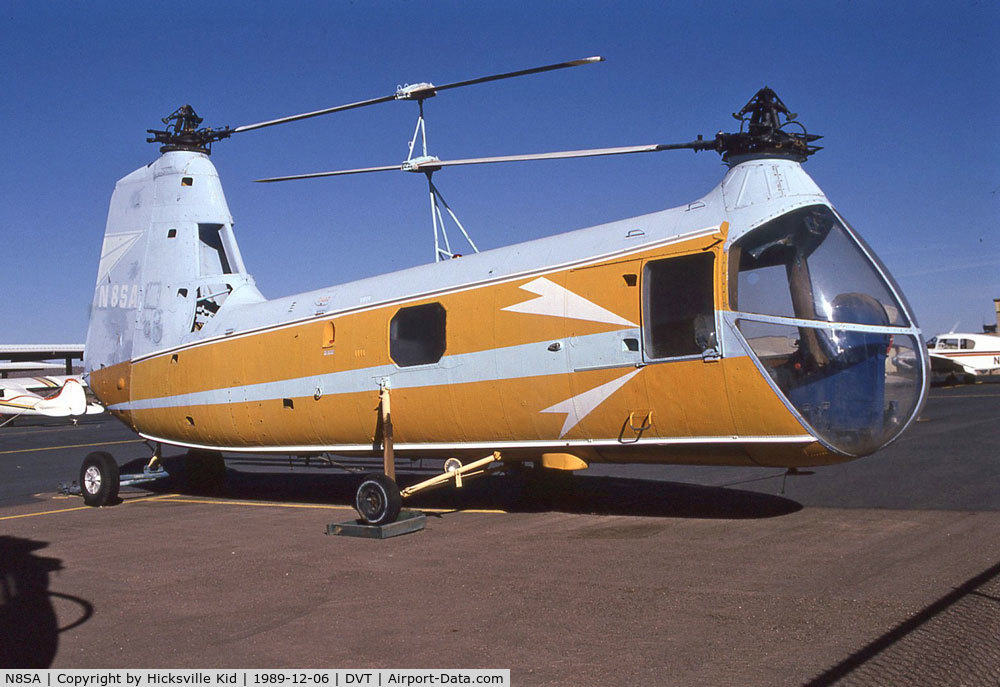 N8SA, Piasecki UH-25B Retriever C/N 128519, Taken 6 December 1989 at Deer Valley Airport near Phoenix, AZ