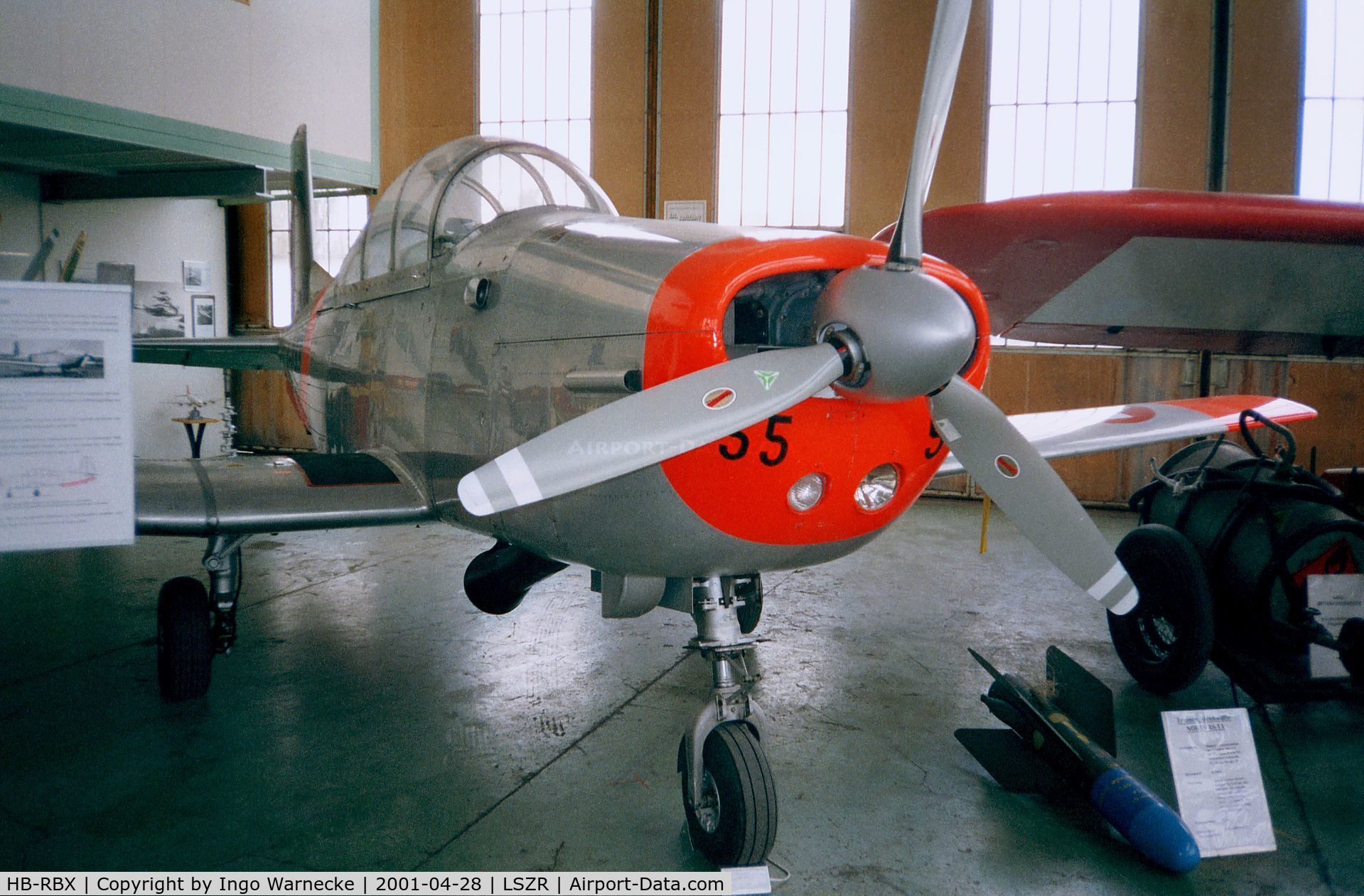 HB-RBX, 1959 Pilatus P3-05 C/N 493-42, Pilatus P-3-05 at the Fliegermuseum Altenrhein