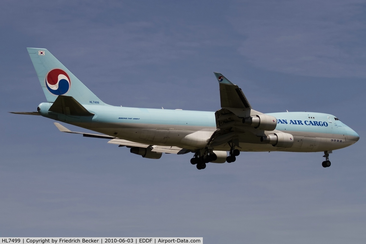 HL7499, 2004 Boeing 747-4B5F/SCD C/N 33517, on final RW07R