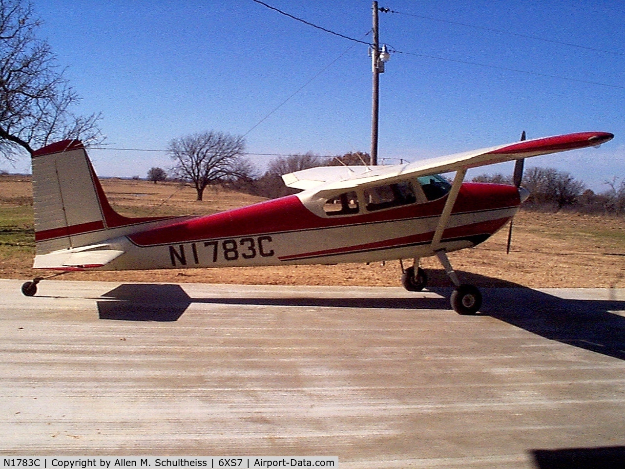 N1783C, Cessna 180 C/N 30483, Cessna 180 that was destroyed in hangar fire