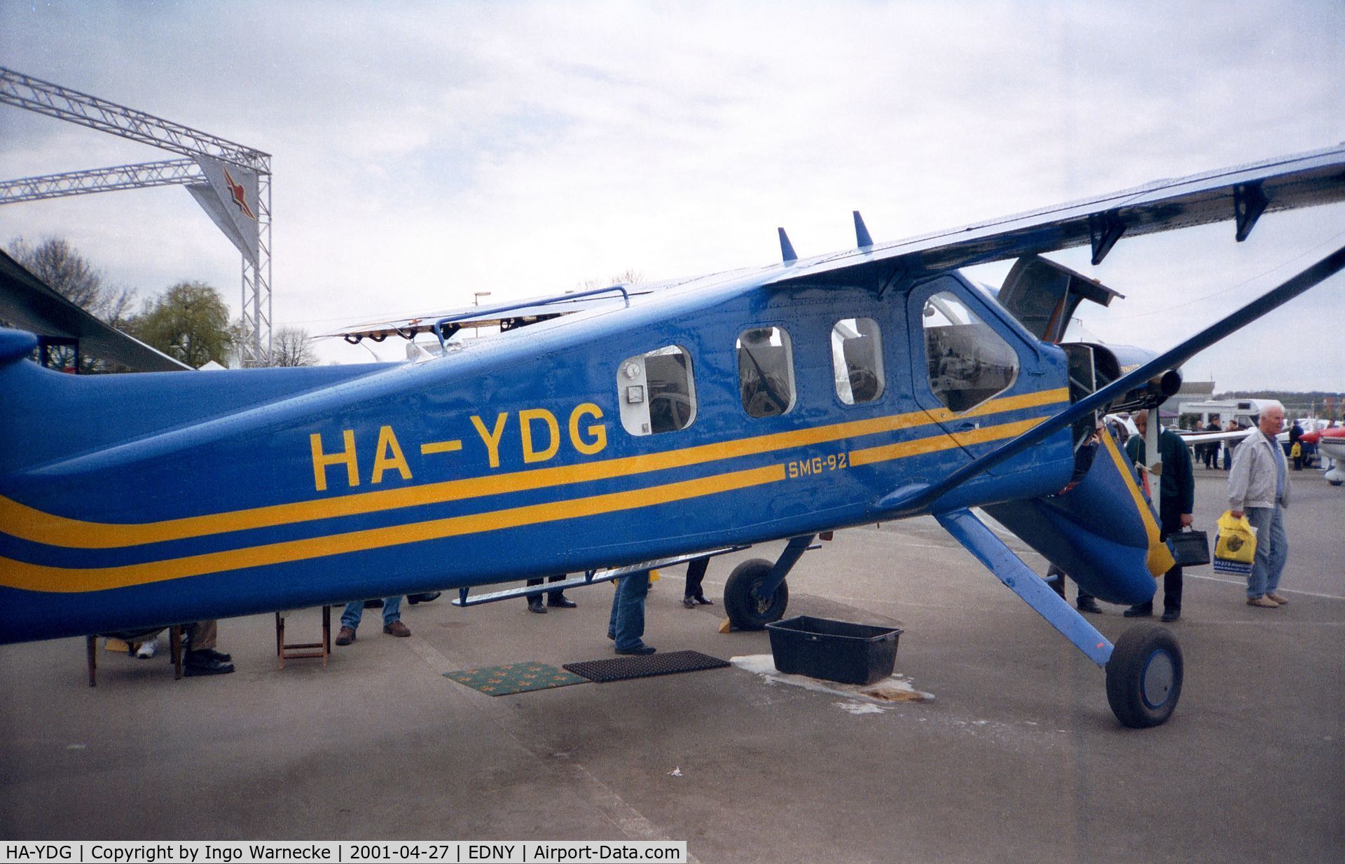 HA-YDG, Technoavia SMG-92 Turbo Finist C/N 00-004, Technoavia SMG-92 Turbo Finist at the AERO 2001, Friedrichshafen