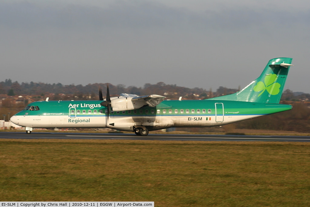 EI-SLM, 1994 ATR 72-212 C/N 413, Aer Lingus regional ATR72 landing on RW26