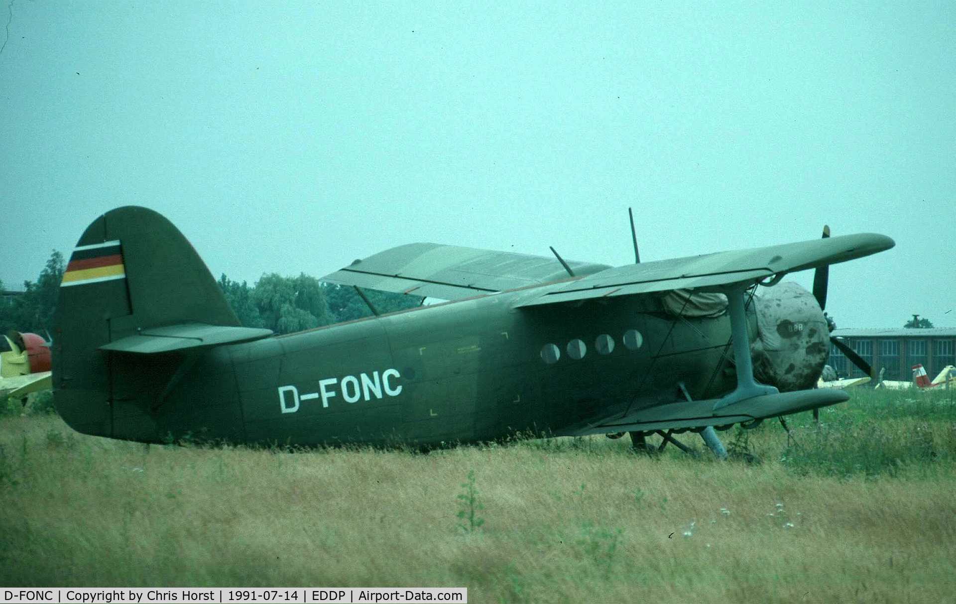 D-FONC, 1978 Antonov An-2TD C/N 1G180-42, old East German AF c/s