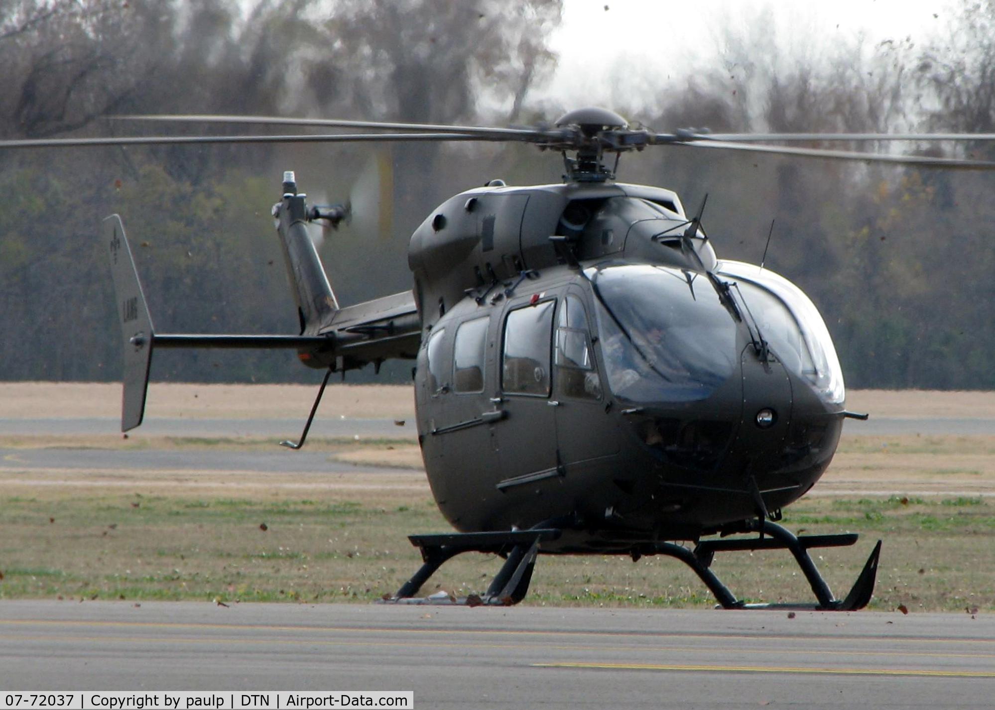 07-72037, 2007 Eurocopter UH-72A Lakota C/N 9178, Shutting down after landing at Downtown Shreveport.