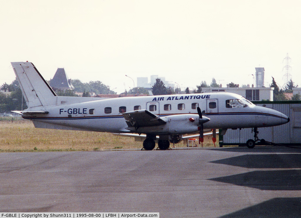 F-GBLE, 1979 Embraer EMB-110P2 Bandeirante C/N 110213, Parked...