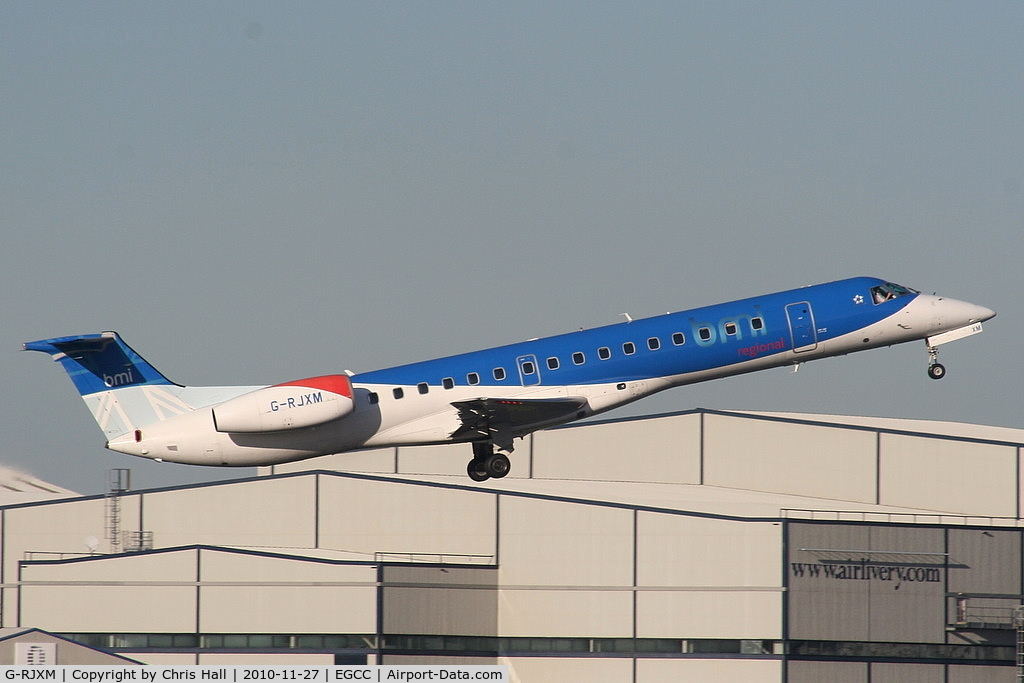 G-RJXM, 2000 Embraer ERJ-145MP (EMB-145MP) C/N 145216, BMI Regional EMB145 departing from RW05L