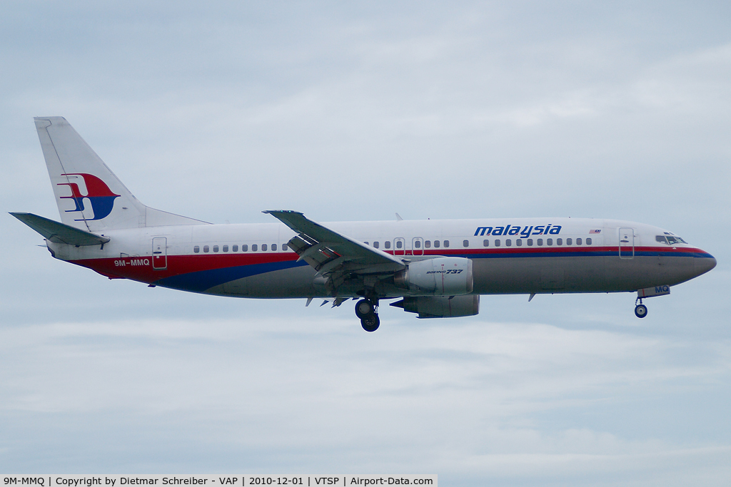 9M-MMQ, 1993 Boeing 737-4H6 C/N 27087, Malaysia Boeing 737-400