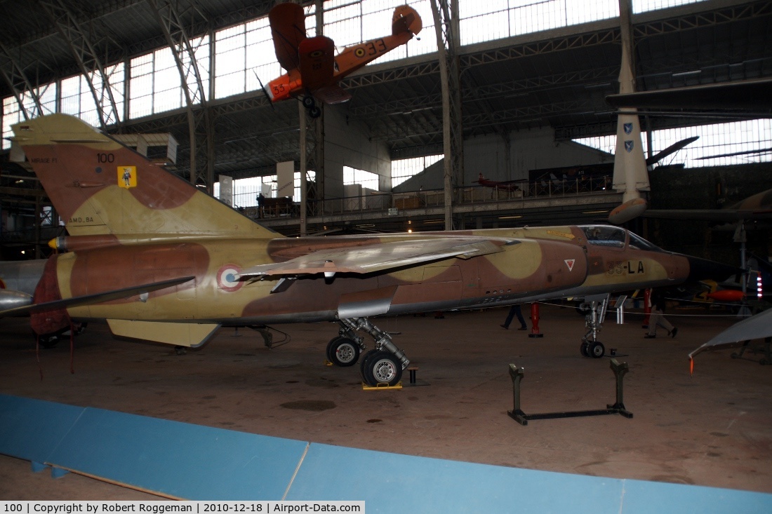 100, Dassault Mirage F.1C C/N 100, 33-LA.Preserved Brussels Air Museum.