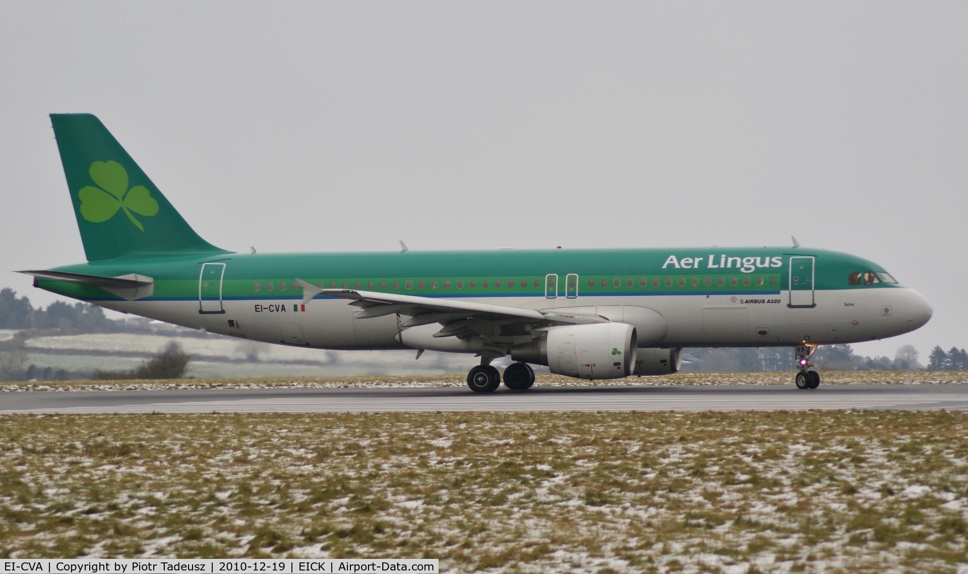 EI-CVA, 2000 Airbus A320-214 C/N 1242, Winter, Cork