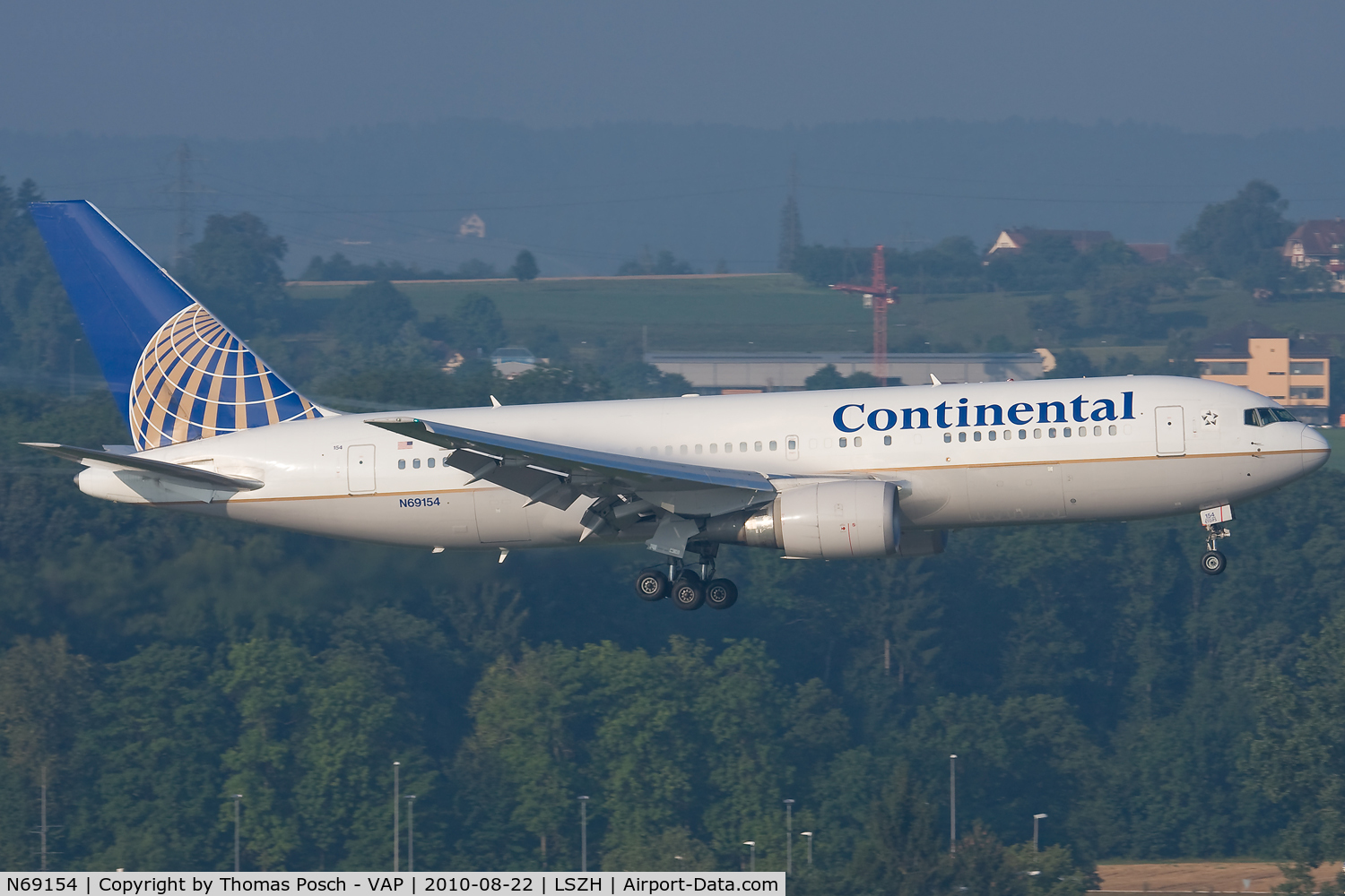 N69154, 2001 Boeing 767-224 C/N 30433, Continental Airlines