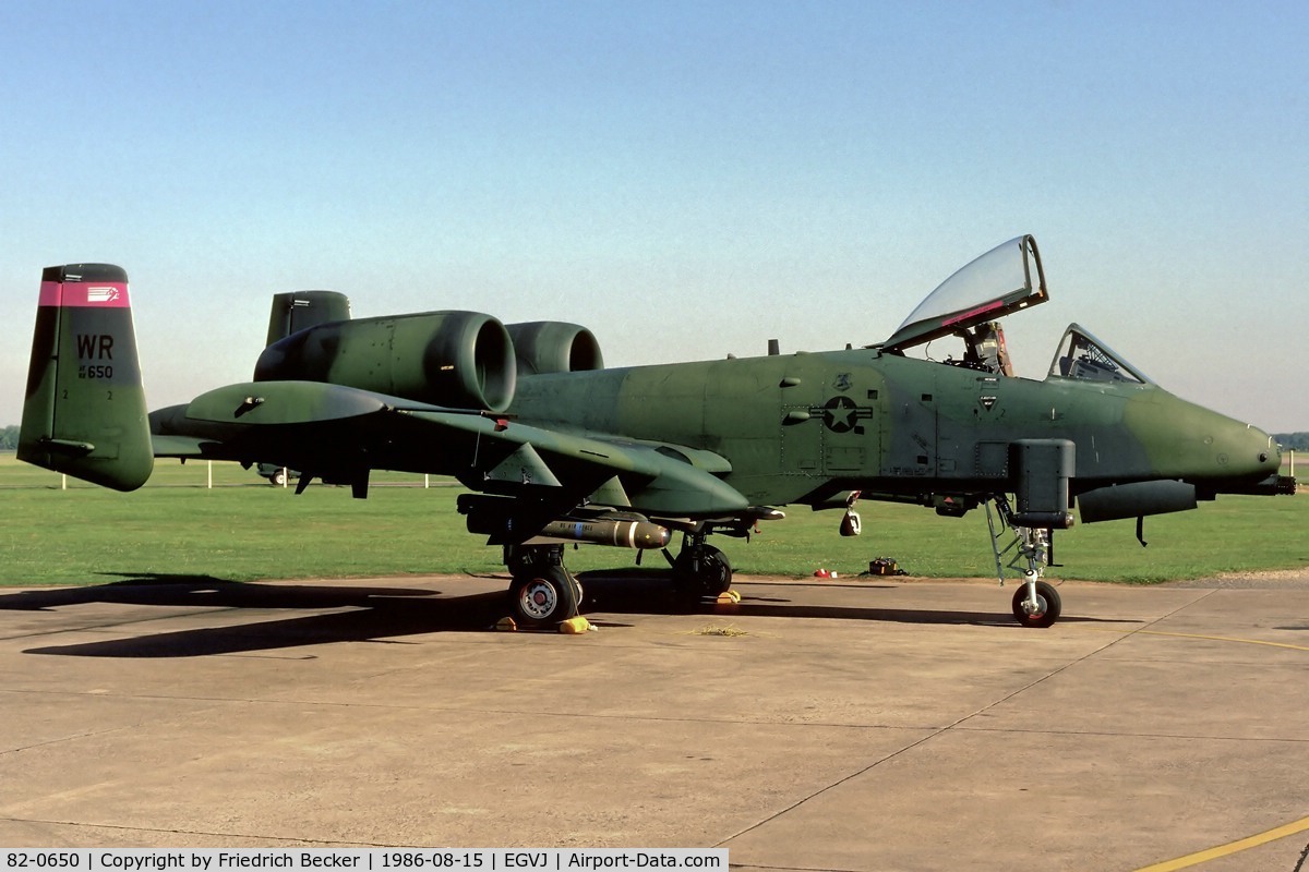 82-0650, 1980 Fairchild Republic A-10A Thunderbolt II C/N A10-0698, ready for another mission