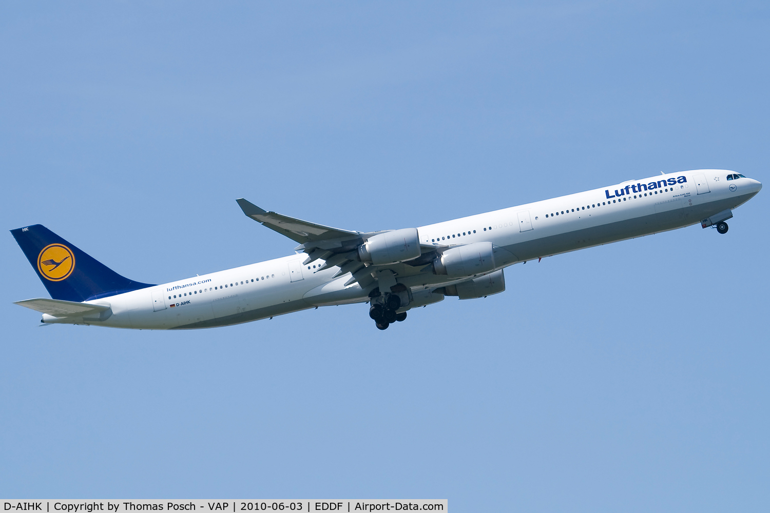 D-AIHK, 2004 Airbus A340-642 C/N 580, Lufthansa