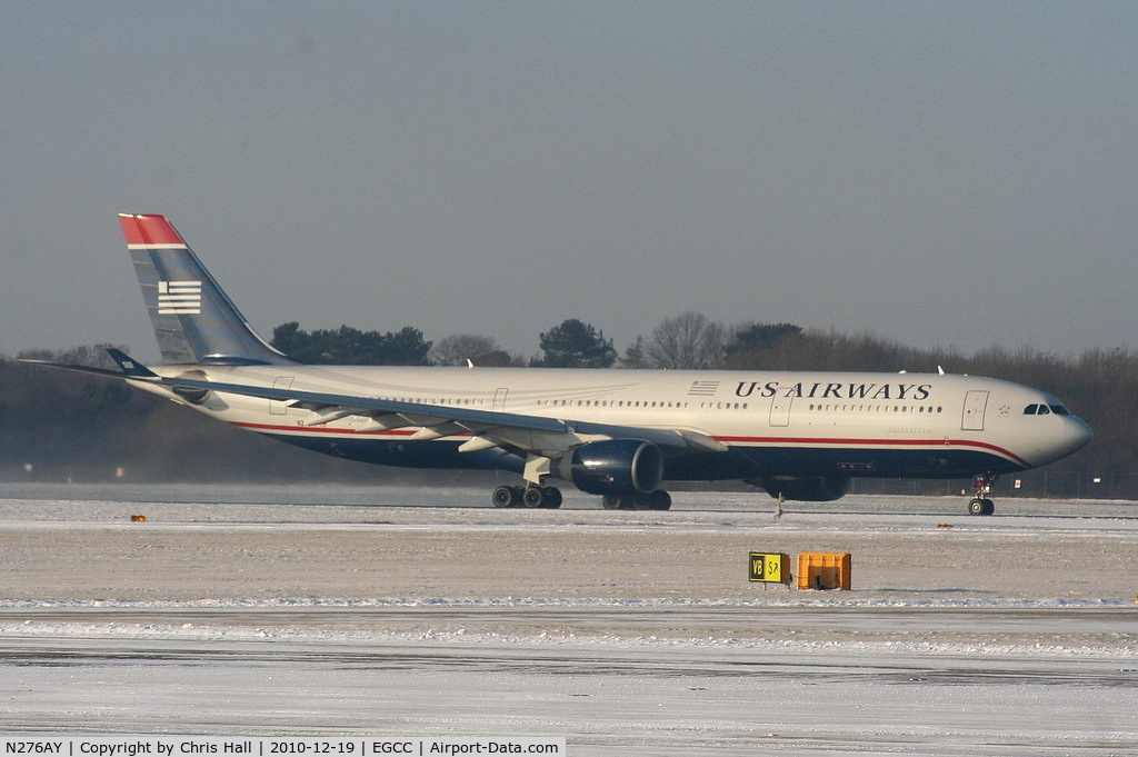 N276AY, 2000 Airbus A330-323 C/N 375, US Airways A330 departing from RW05L