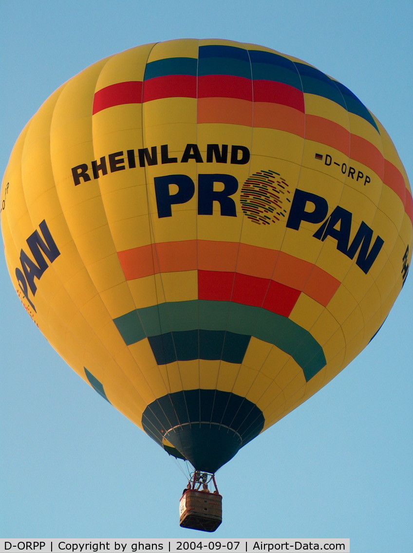 D-ORPP, 2002 Lindstrand Balloons Ltd LBL 120A C/N 835, WIM 2004