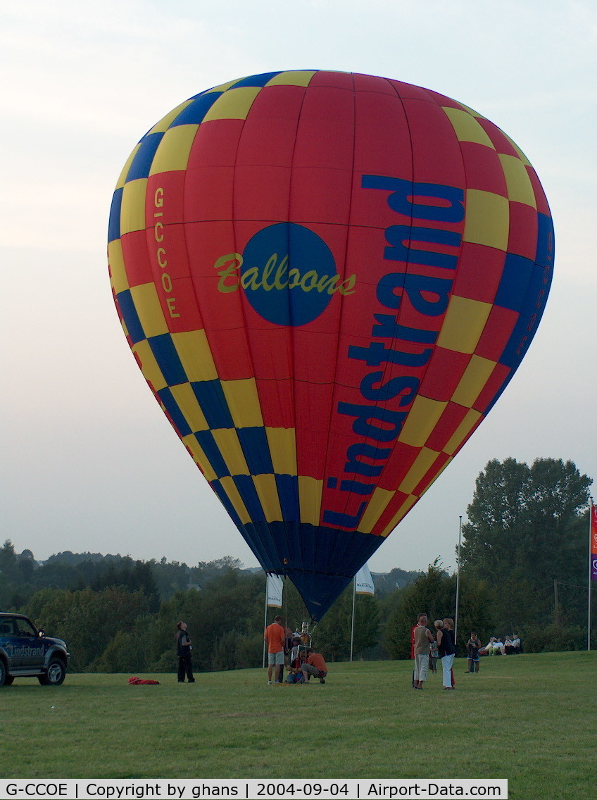 G-CCOE, 2004 Lindstrand Balloons LBL 35A Cloudhopper C/N 971, WIM 2004