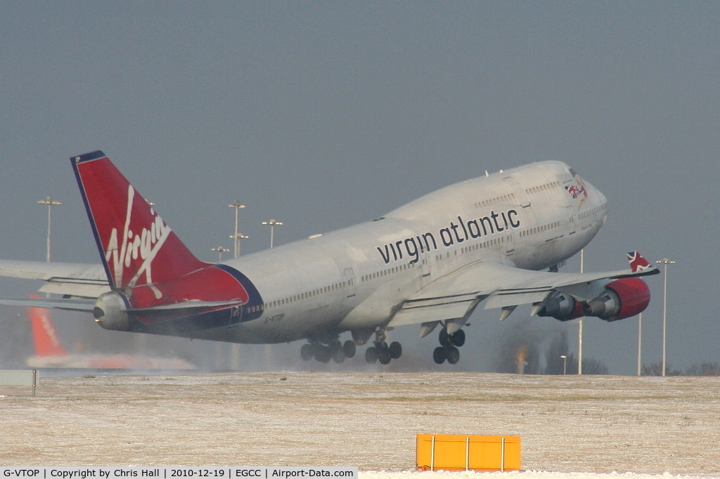 G-VTOP, 1997 Boeing 747-4Q8 C/N 28194, Virgin Atlantic B747 Departing from RW05L