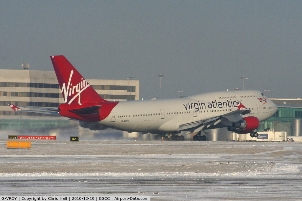 G-VROY, 2001 Boeing 747-443 C/N 32340, Virgin Atlantic B747 departing from RW05L