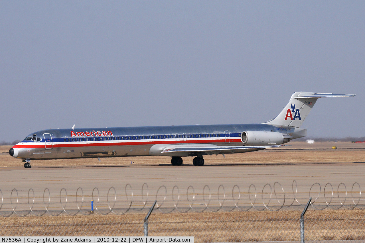 N7536A, 1990 McDonnell Douglas MD-82 (DC-9-82) C/N 49990, American Airlines at DFW Airport