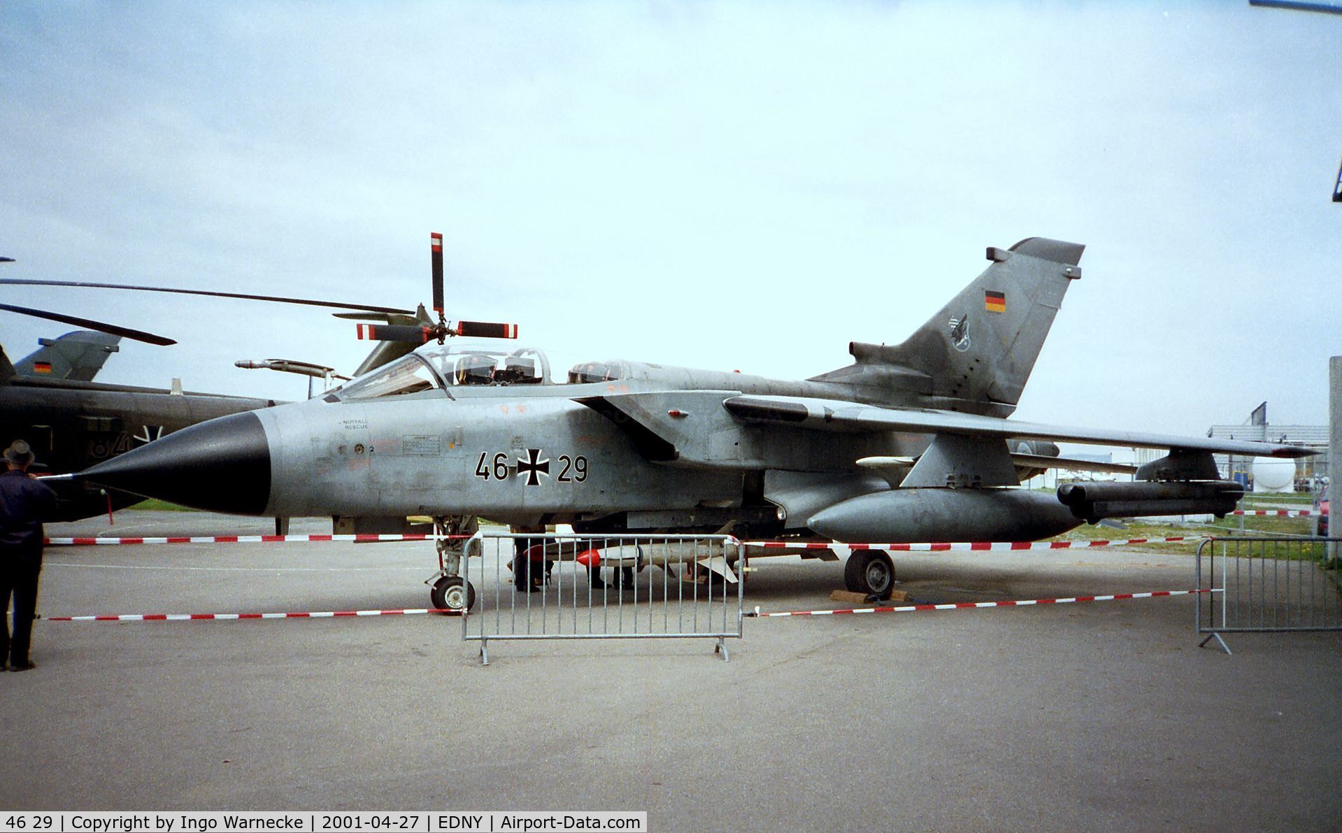 46 29, Panavia Tornado ECR C/N 833/GS262/4329, Panavia Tornado ECR of the German Air Force at AERO 2001, Friedrichshafen