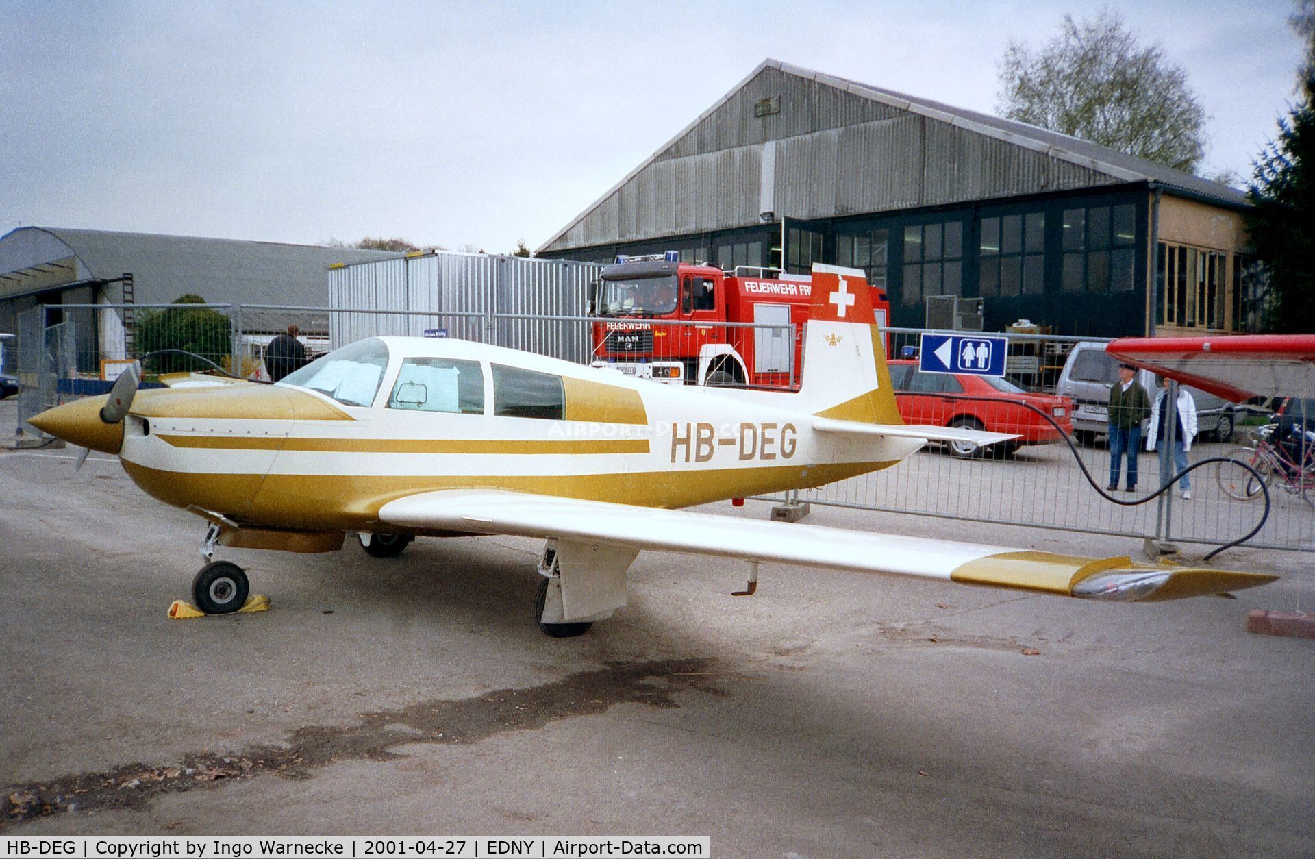 HB-DEG, 1964 Mooney M20E C/N 345, Mooney M20E at the AERO 2001, Friedrichshafen