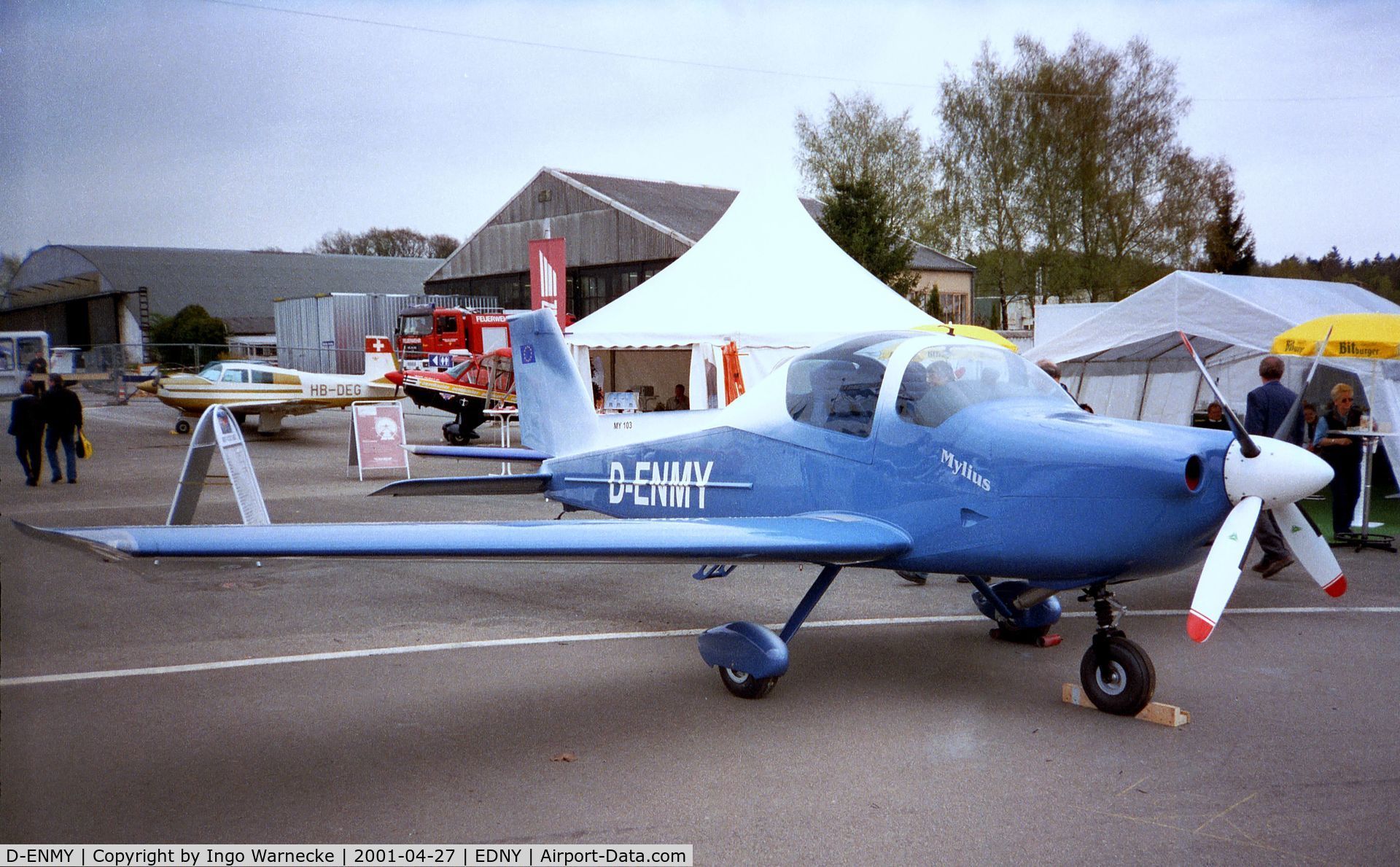 D-ENMY, 2001 Mylius My 103 Mistral C/N 01, Mylius MY-103 Mistral (first series production aircraft, still unflown) at the AERO 2001, Friedrichshafen