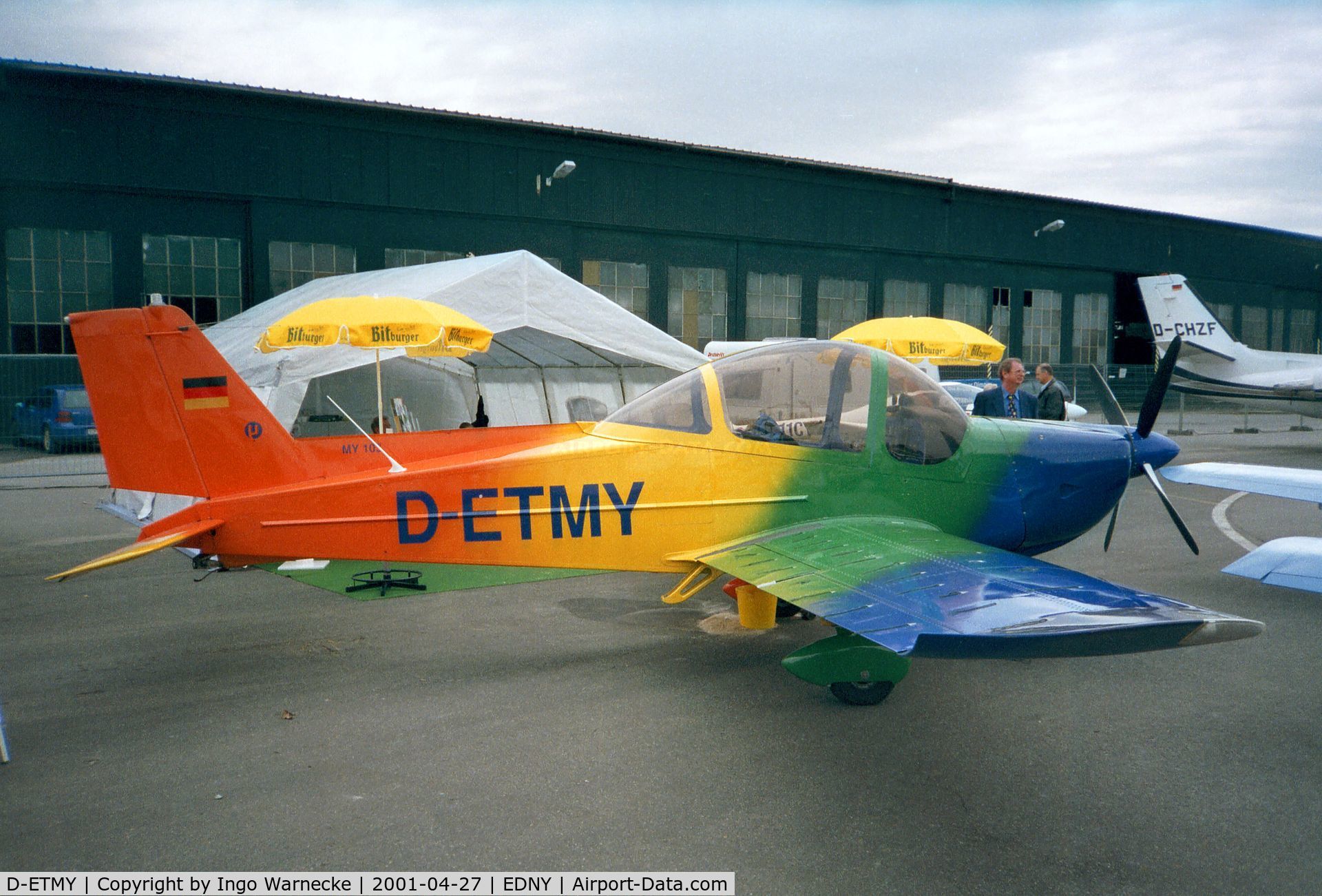 D-ETMY, Mylius My 103 Mistral C/N V-1, Mylius MY-103 Mistral (prototype) at the AERO 2001, Friedrichshafen