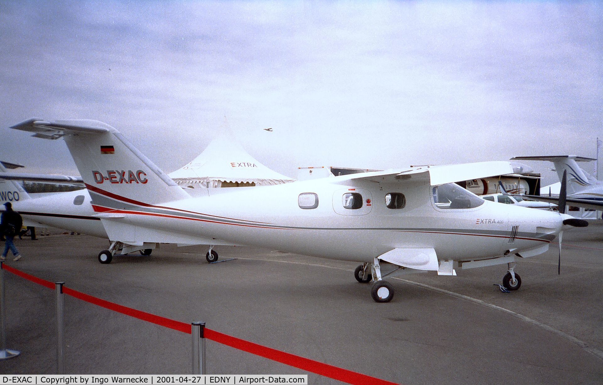 D-EXAC, 2001 Extra EA-400 C/N 18, Extra EA-400 at the AERO 2001, Friedrichshafen