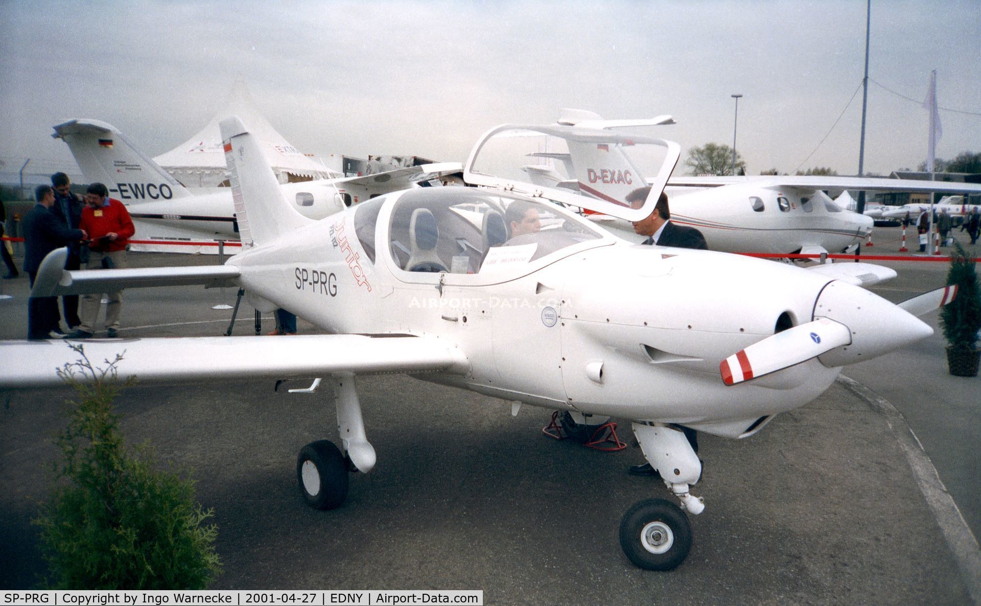 SP-PRG, PZL-Okecie PZL-112 Junior C/N 001, PZL-112 Junior at the AERO 2001, Friedrichshafen