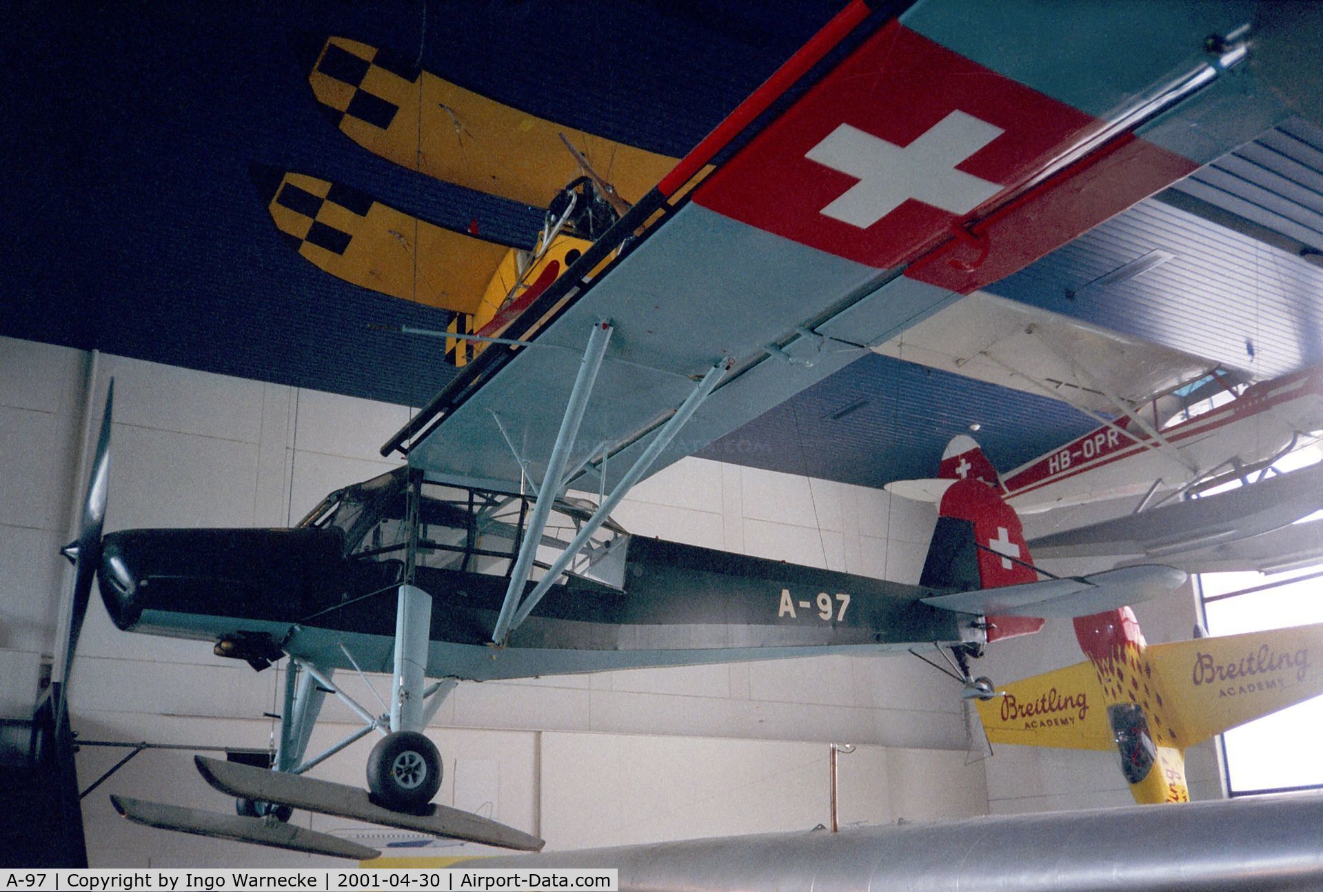 A-97, Fieseler Fi-156C-3 Storch C/N 8063, Fieseler Fi-156C-3 Storch at the Verkehrshaus der Schweiz, Luzern