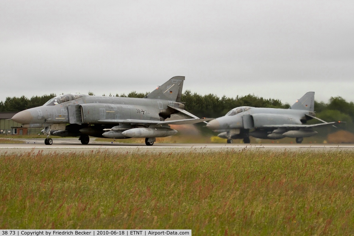 38 73, 1972 McDonnell Douglas F-4F Phantom II C/N 4791, departure