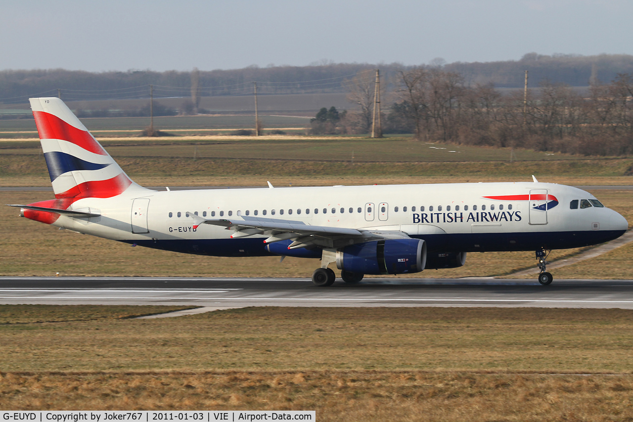 G-EUYD, 2008 Airbus A320-232 C/N 3726, British Airways