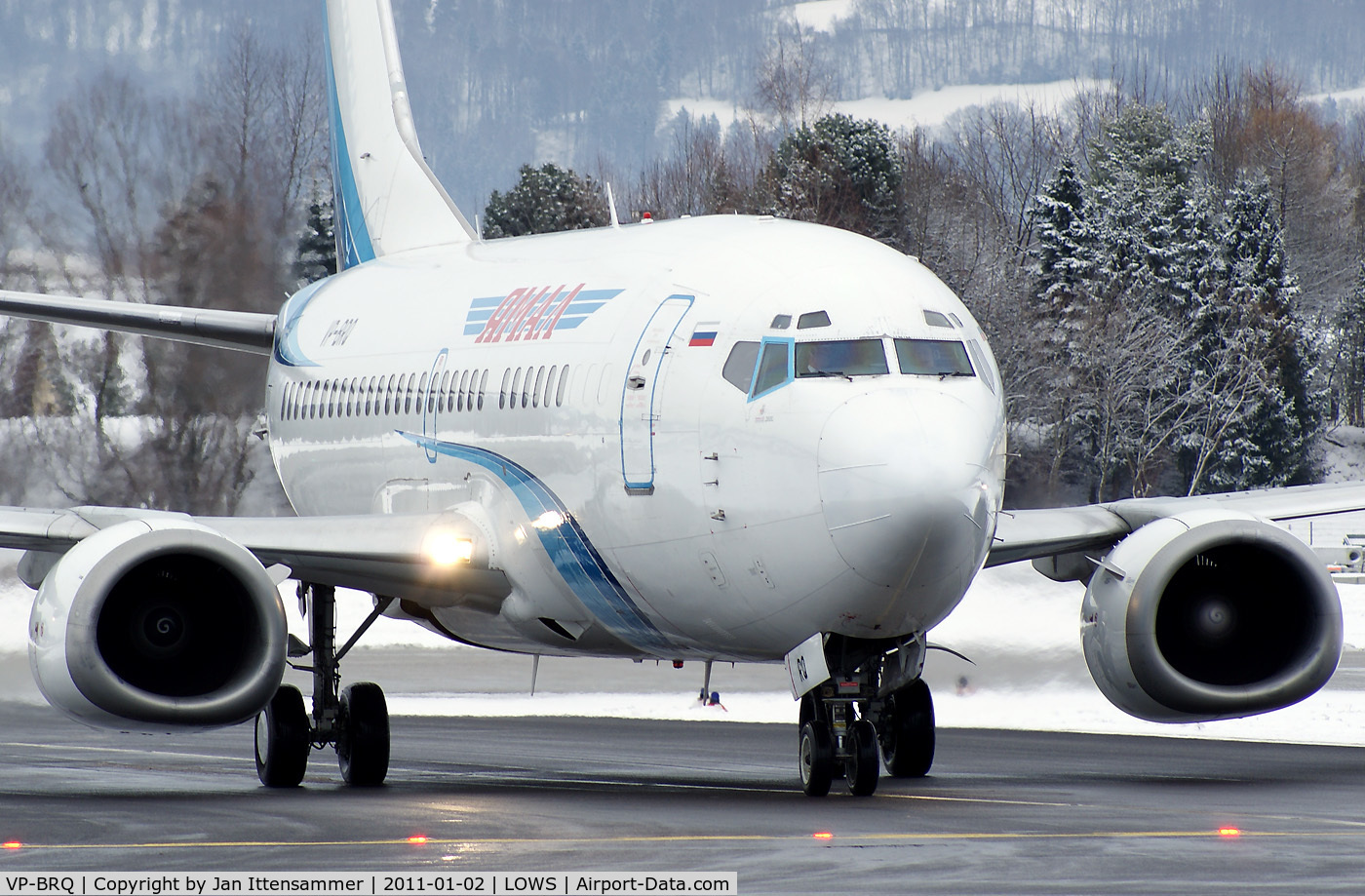 VP-BRQ, 1991 Boeing 737-528 C/N 25230, Wintercharter @ LOWS
