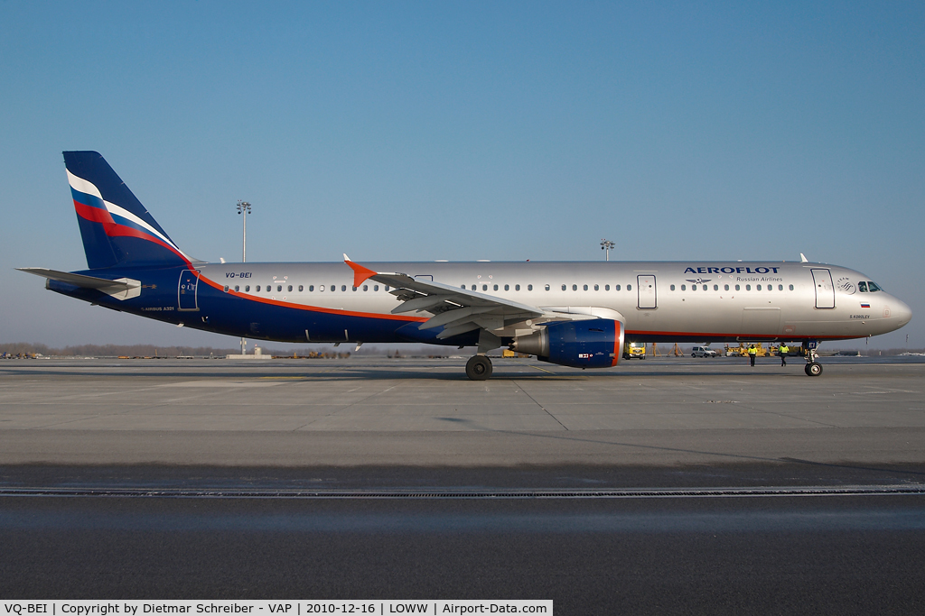 VQ-BEI, 2009 Airbus A321-211 C/N 4148, Aeroflot Airbus 321