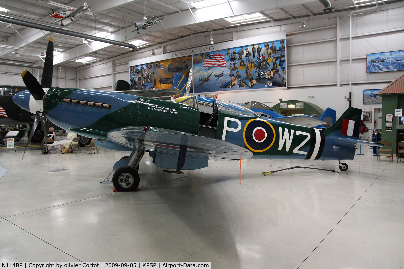 N114BP, 1945 Supermarine 379 Spitfire FR.XIVc C/N 6S/648206, Hope she will have a correct paint scheme someday...
