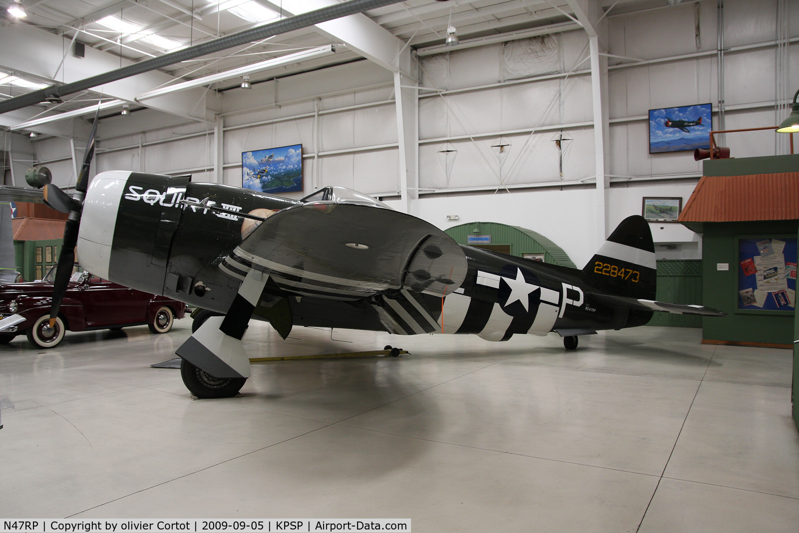 N47RP, 1945 Republic P-47D Thunderbolt C/N 399-55744, Palm Springs museum