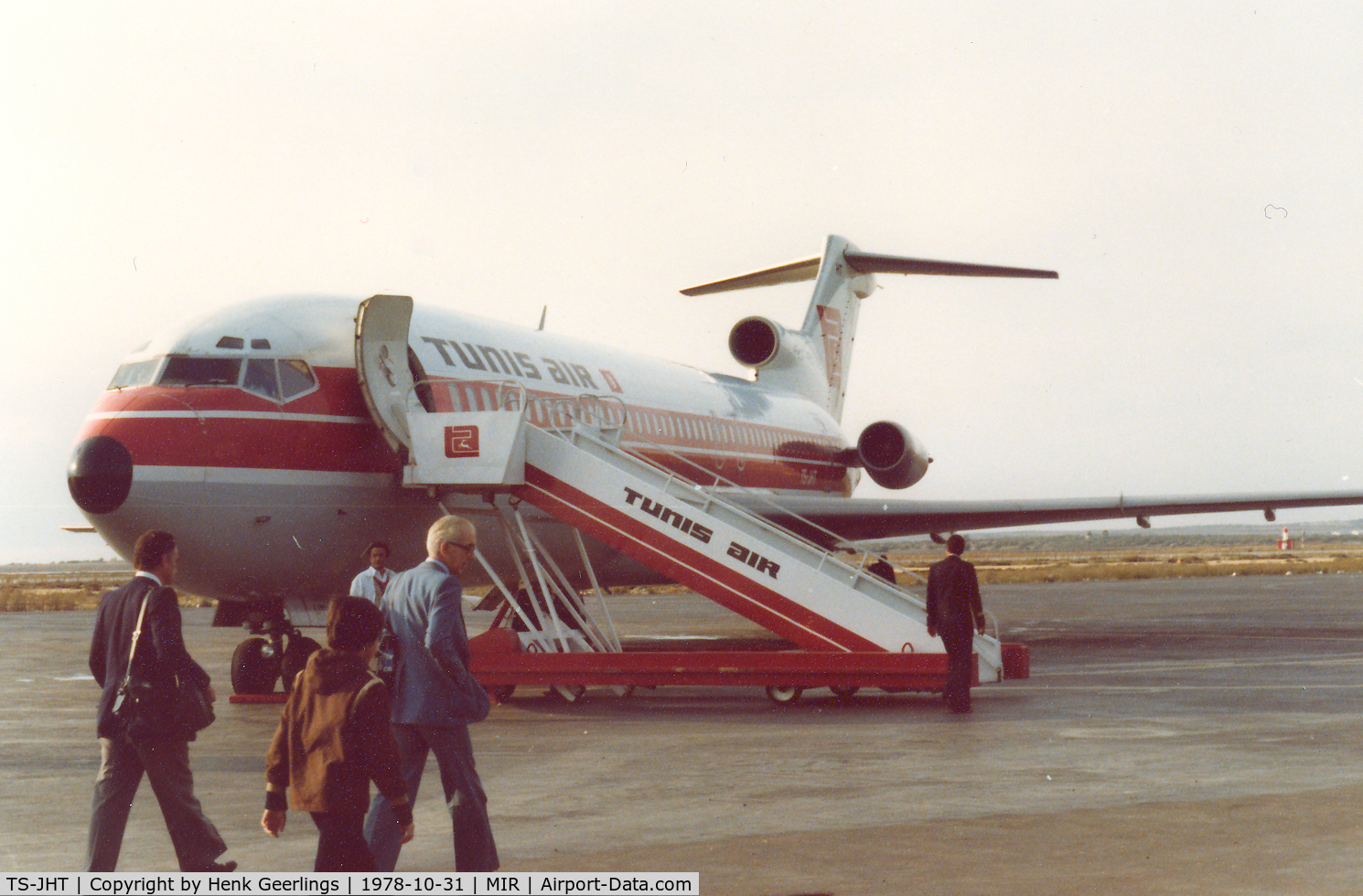TS-JHT, 1976 Boeing 727-2H3 C/N 21235, Tunis Air flight to AMS